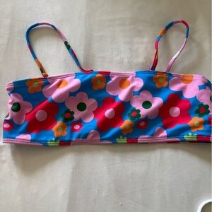 Floral Bandeau Bikini Top